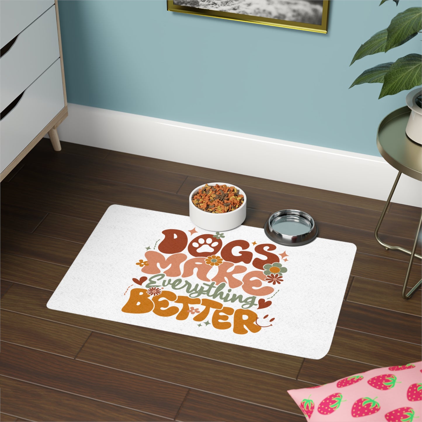 Pet Food Mat | Dogs Make Everything Better