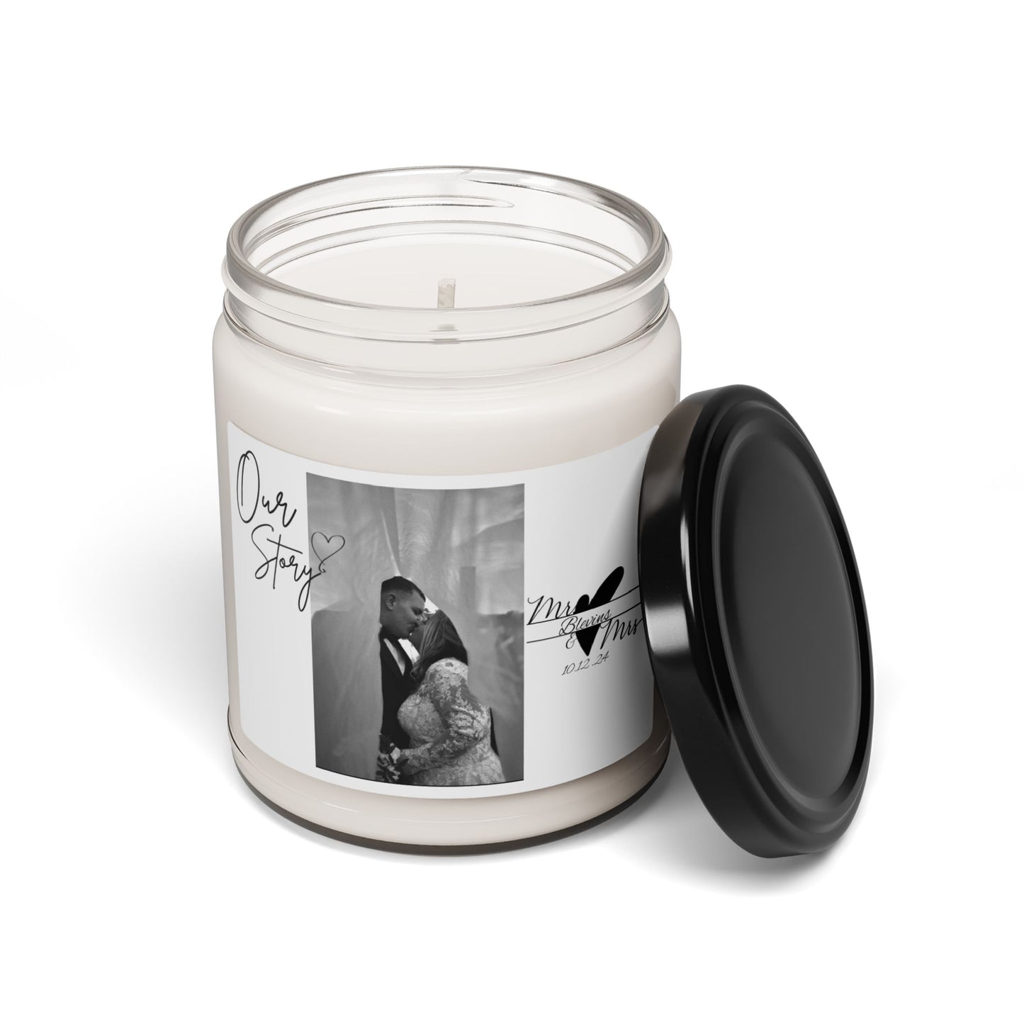 Scented Candle | Love Is In The Air Custom Name/Date