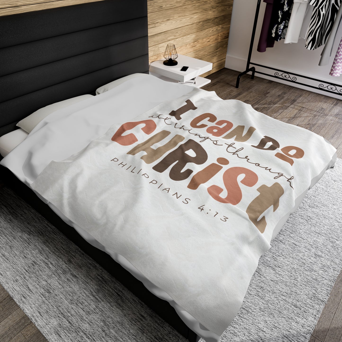 Plush Blanket | I Can Do All Things Through Christ Philippians 4:13