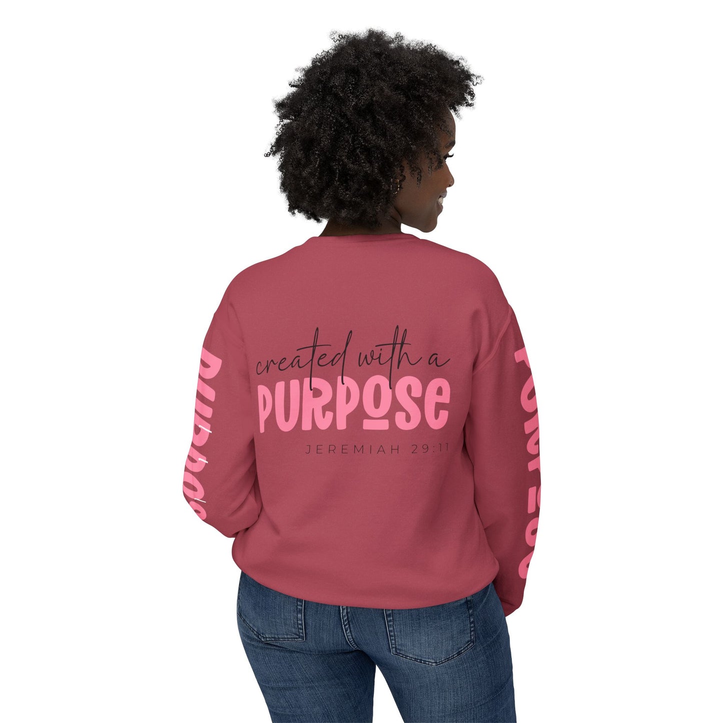 Crewneck | created with a PURPOSE Jeremiah 29:11