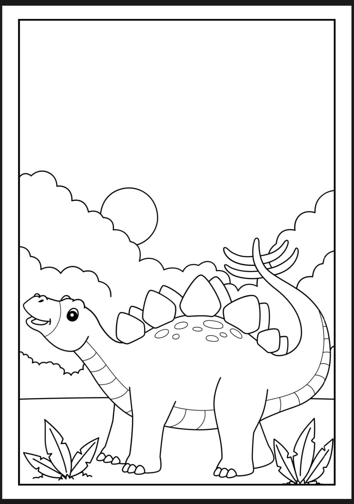 Dinosaurs Coloring Book-Digital File