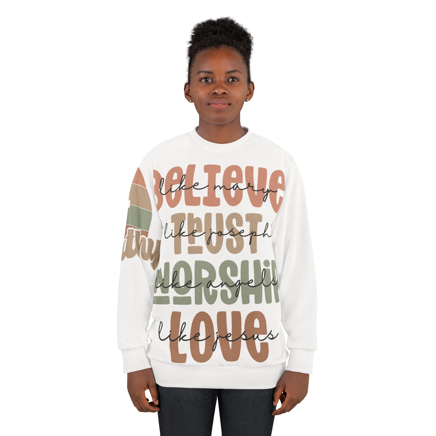 Crewneck | Believe, Trust,Worship,Love