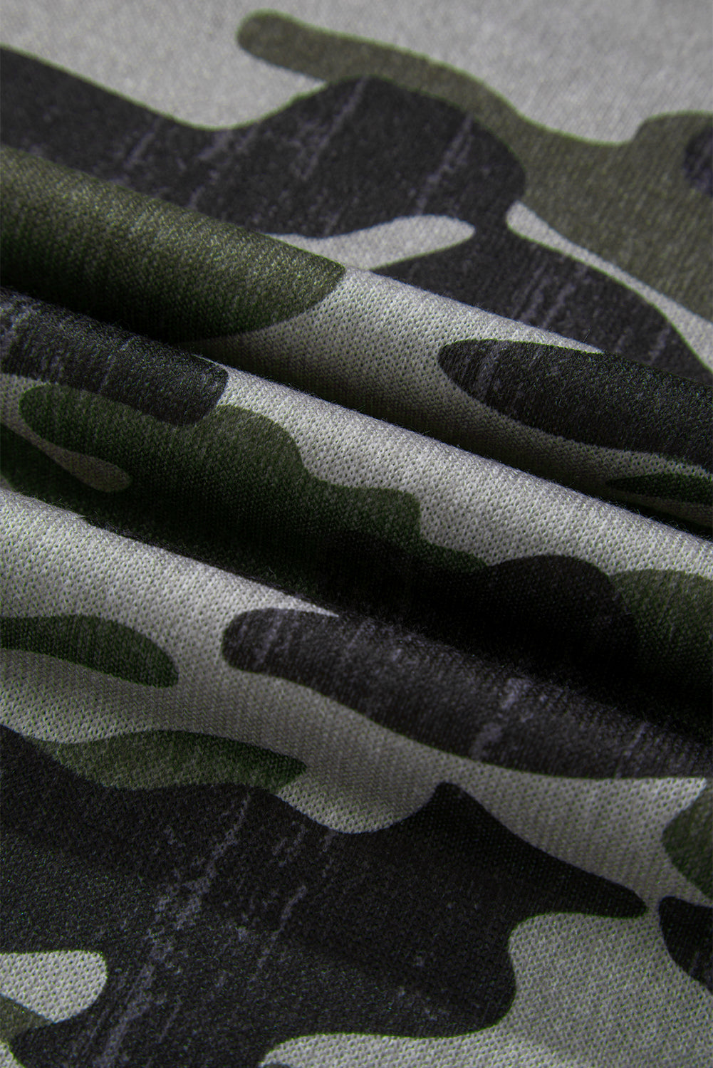 Retro Camouflage Print Sweatshirt