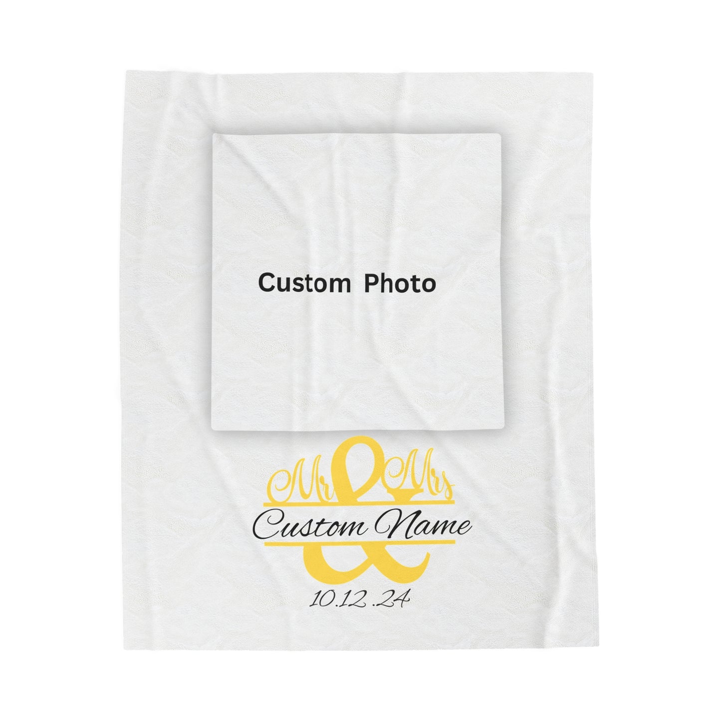Plush Blanket | Our Story & Custom Name/Date