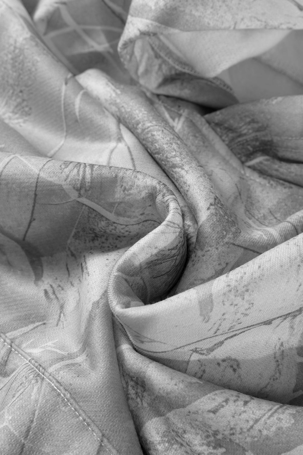 Camouflage Woodland Print Oversized Hoodie