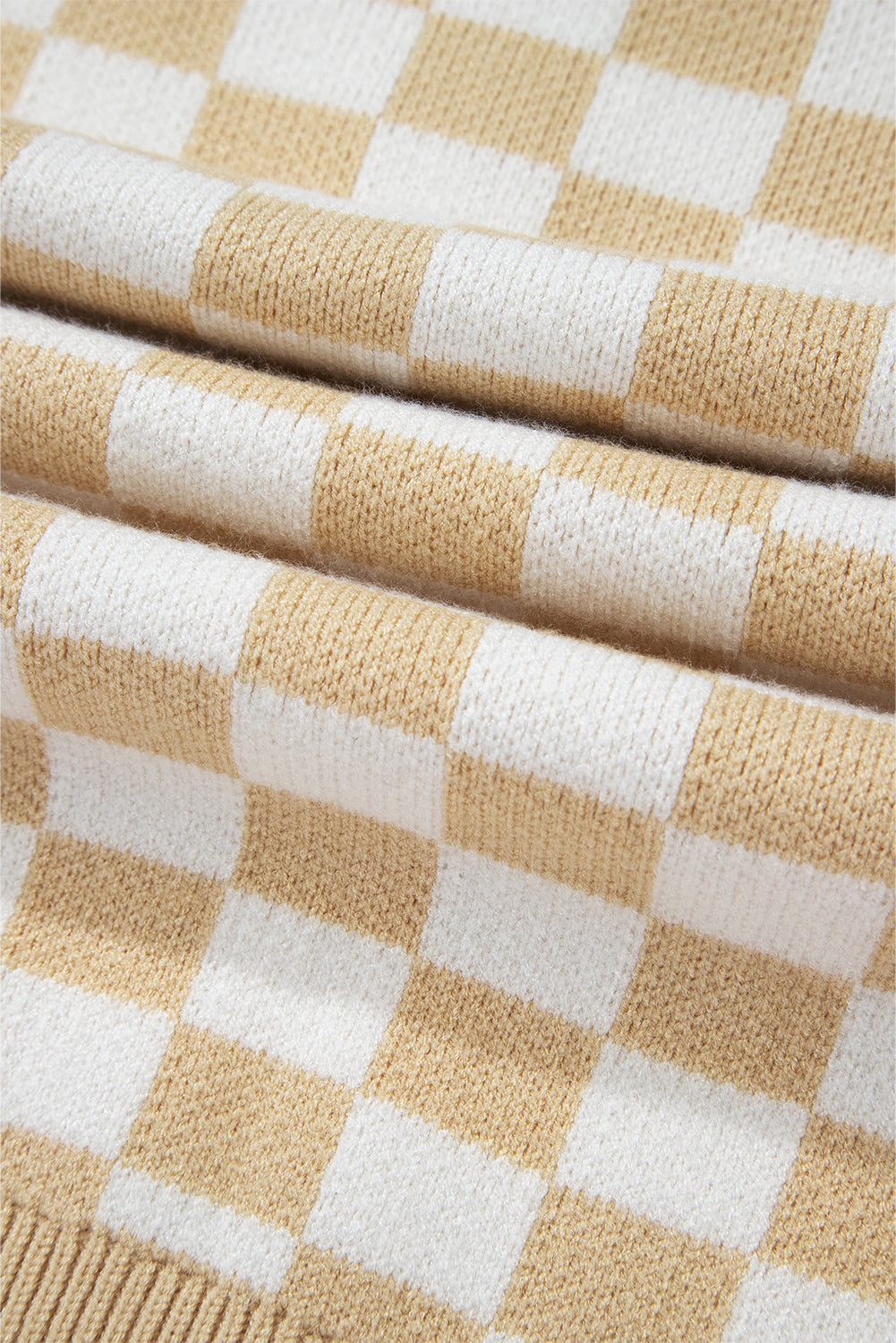 Checkered Collared Sweater