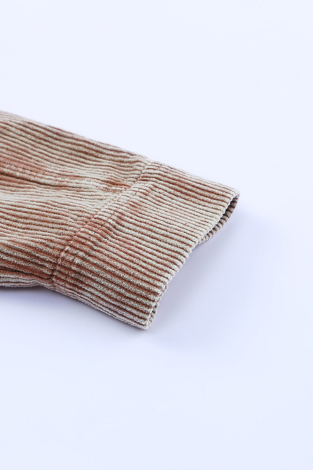 Patchwork Hooded Corduroy Jacket