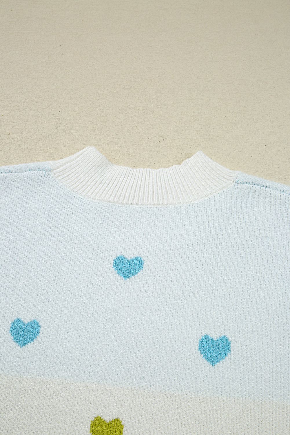 Multicolor Heart Sweater