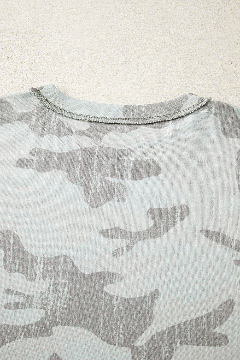 Retro Camouflage Print Sweatshirt