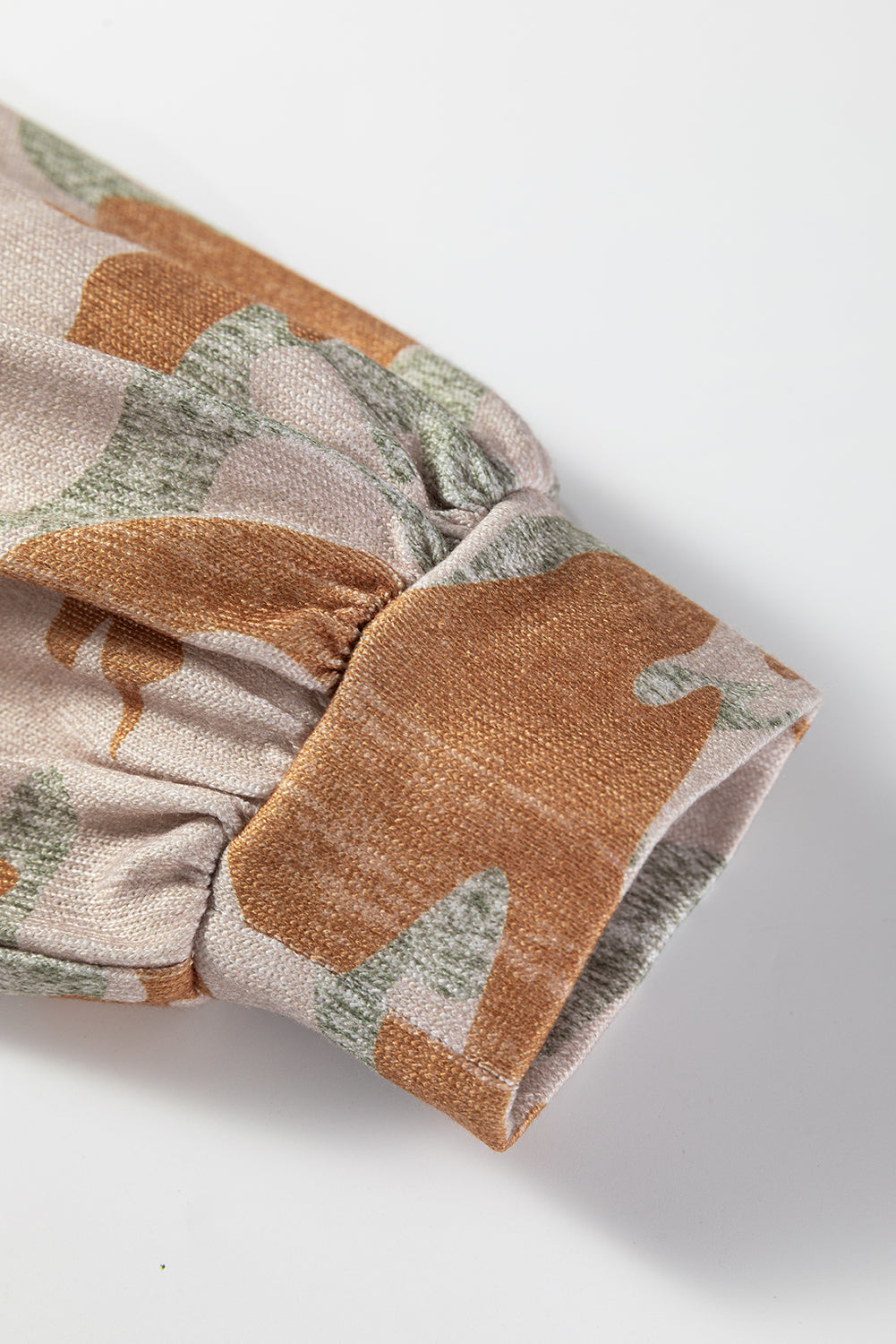 Retro Camouflage Print Sweatshirt