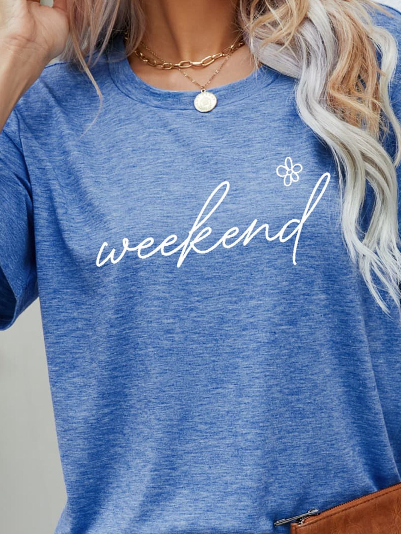 WEEKEND Flower Graphic Tee