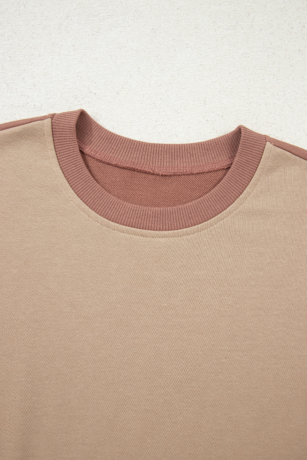 Dust Pink & Khaki Top Drawstring Pant Set