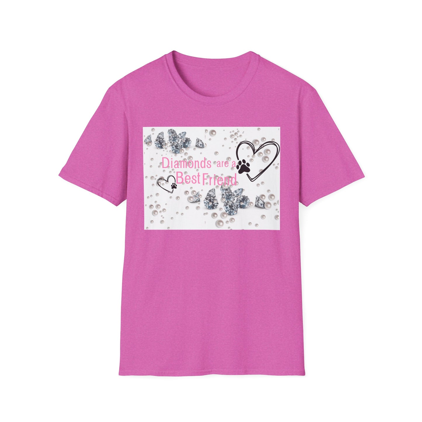 Softstyle T-Shirt | Diamonds Are A Paw Best Friend