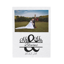 Load image into Gallery viewer, Plush Blanket | Our Story &amp; Custom Name/Date
