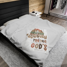 Load image into Gallery viewer, Plush Blanket | Worthy You Are Masterpiece GOD&#39;S Ephesians 2:10
