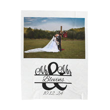 Load image into Gallery viewer, Plush Blanket | Our Story &amp; Custom Name/Date
