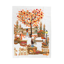 Load image into Gallery viewer, Plush Blanket | Welcome Fall
