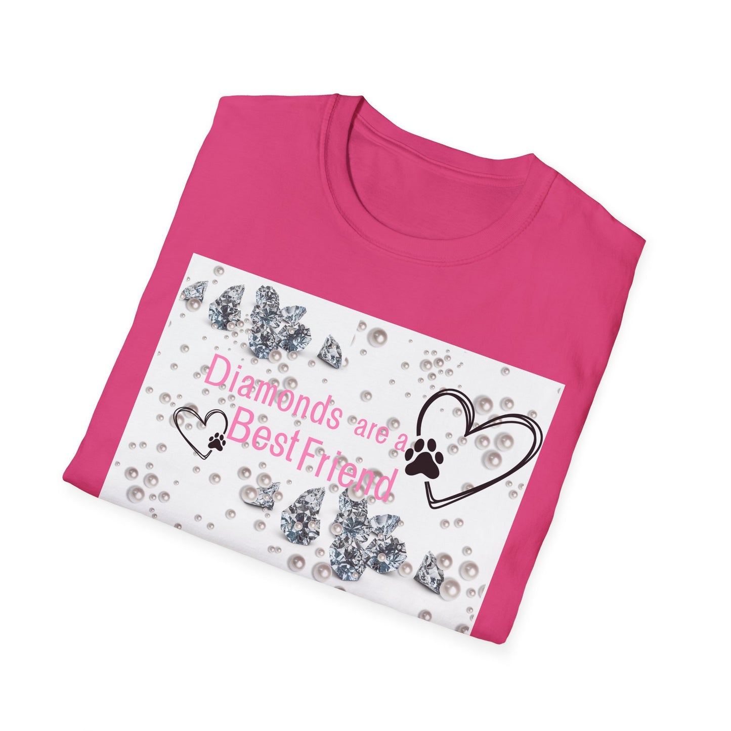 Softstyle T-Shirt | Diamonds Are A Paw Best Friend
