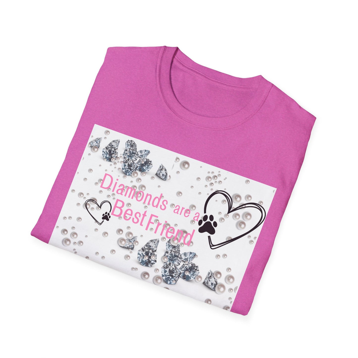 Softstyle T-Shirt | Diamonds Are A Paw Best Friend