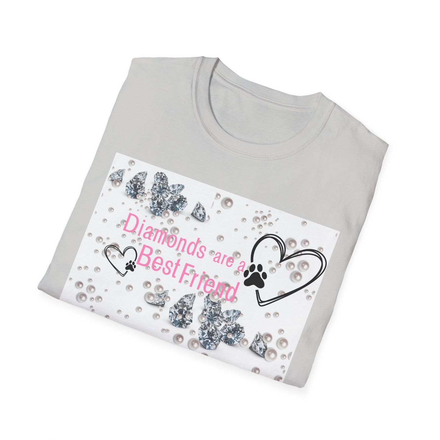 Softstyle T-Shirt | Diamonds Are A Paw Best Friend