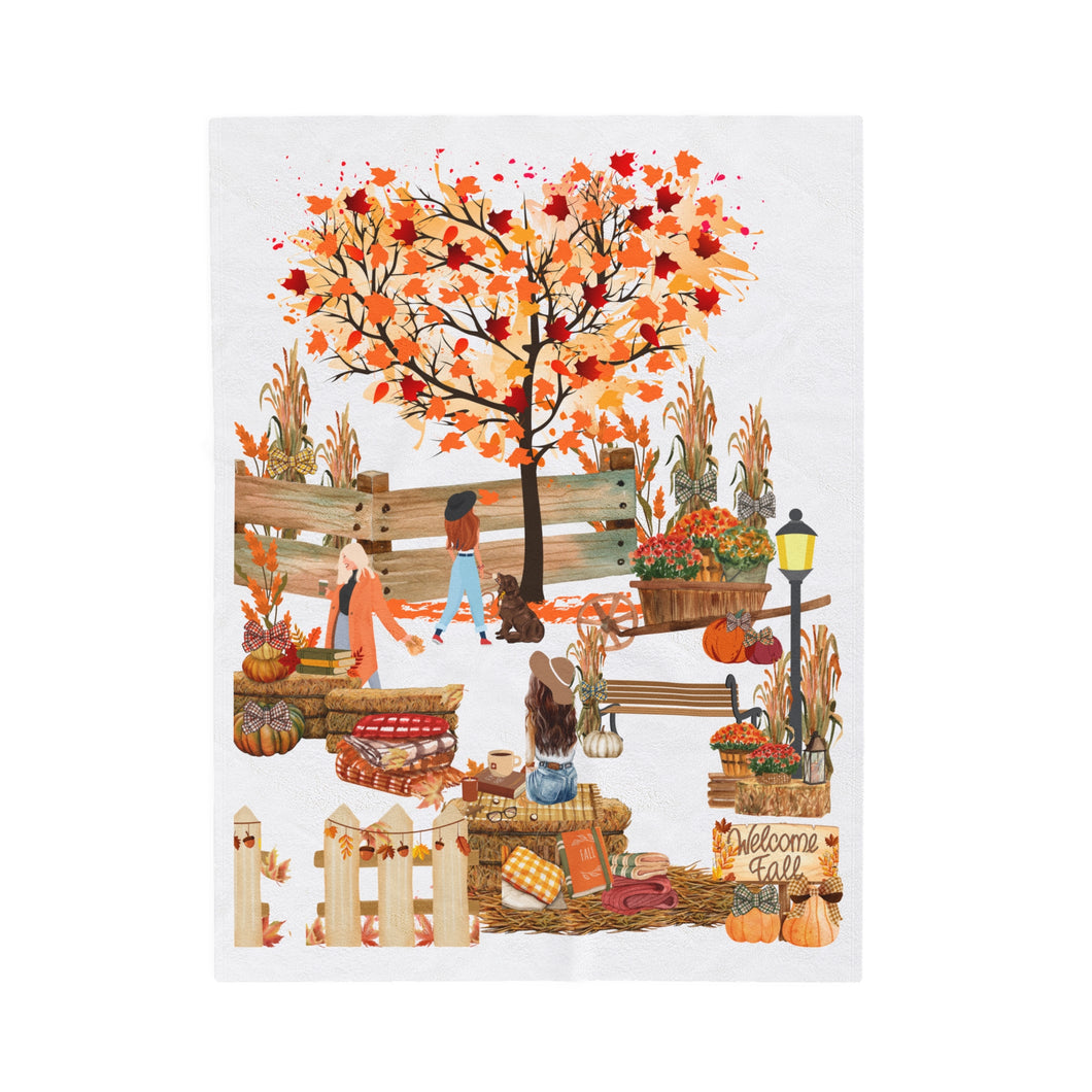 Plush Blanket | Welcome Fall