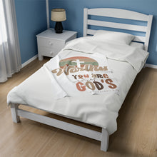 Load image into Gallery viewer, Plush Blanket | Worthy You Are Masterpiece GOD&#39;S Ephesians 2:10
