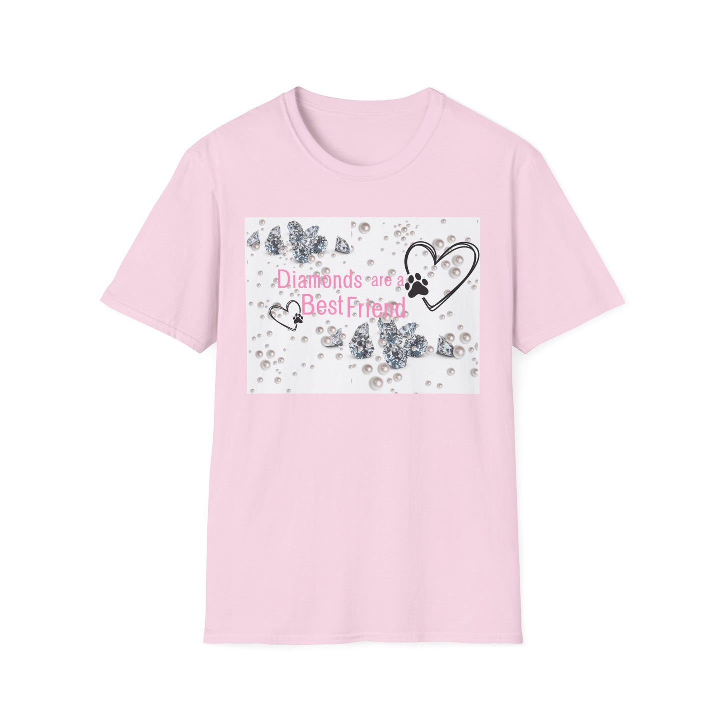 Softstyle T-Shirt | Diamonds Are A Paw Best Friend