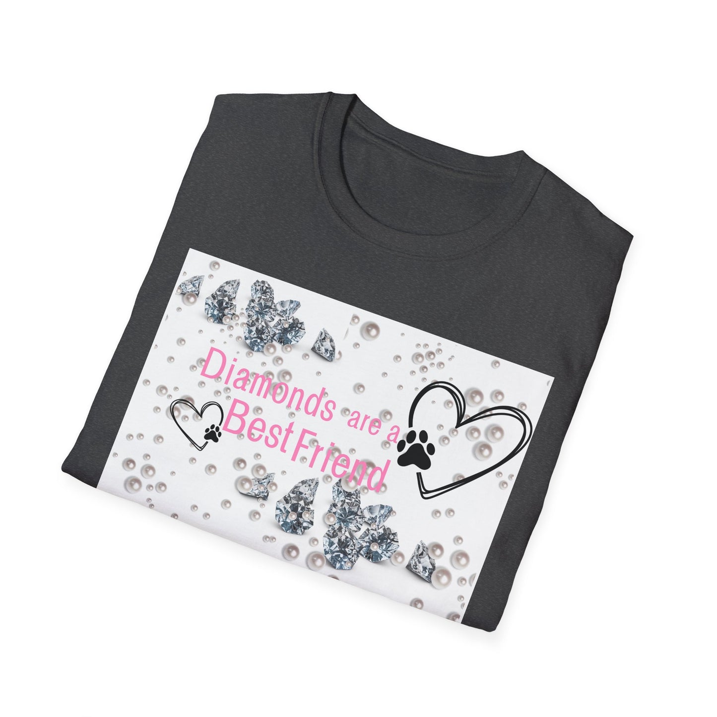 Softstyle T-Shirt | Diamonds Are A Paw Best Friend