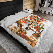 Load image into Gallery viewer, Plush Blanket | Welcome Fall
