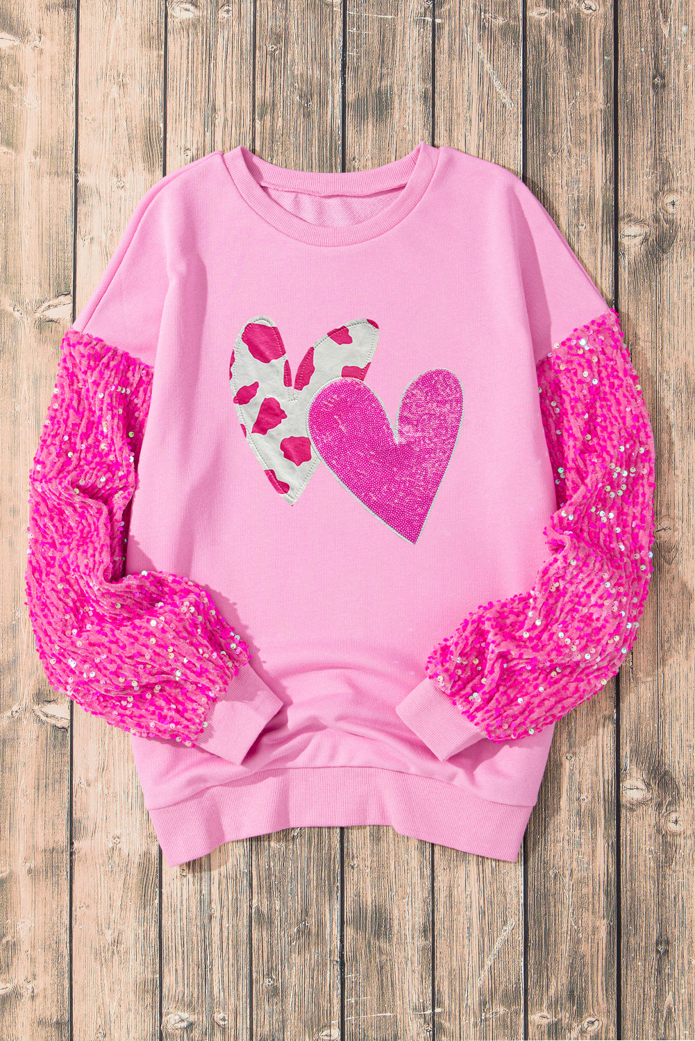 Sequin Heart Sweatshirt