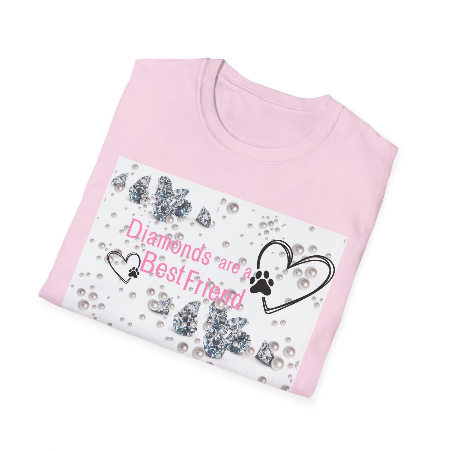 Softstyle T-Shirt | Diamonds Are A Paw Best Friend