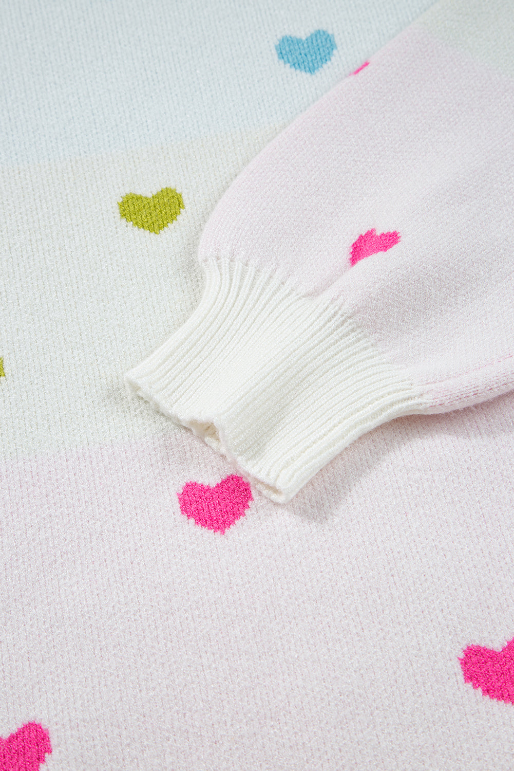 Multicolor Heart Sweater