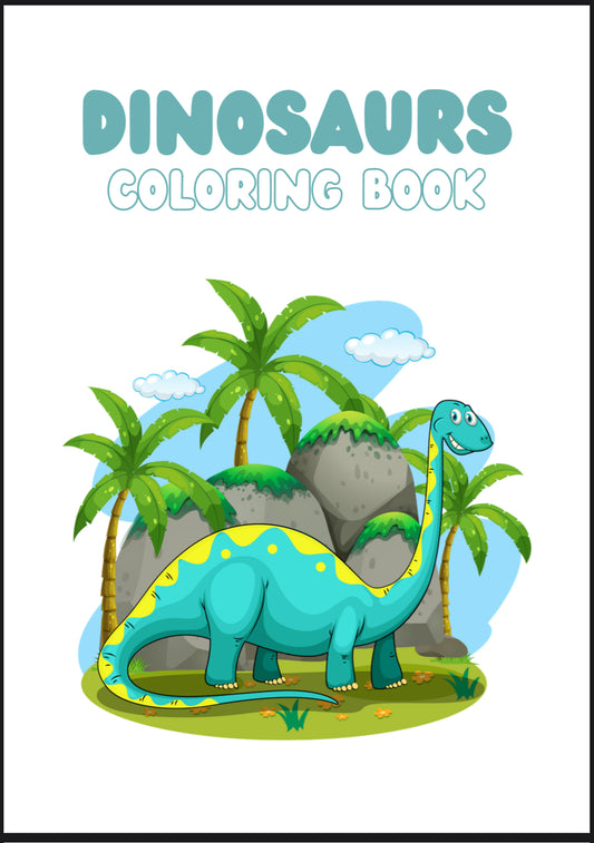 Dinosaurs Coloring Book-Digital File