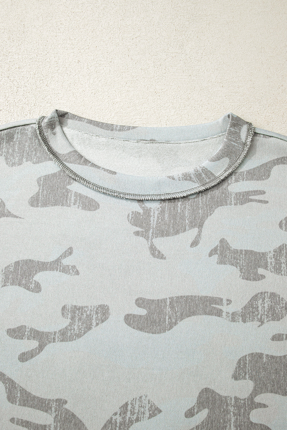 Retro Camouflage Print Sweatshirt