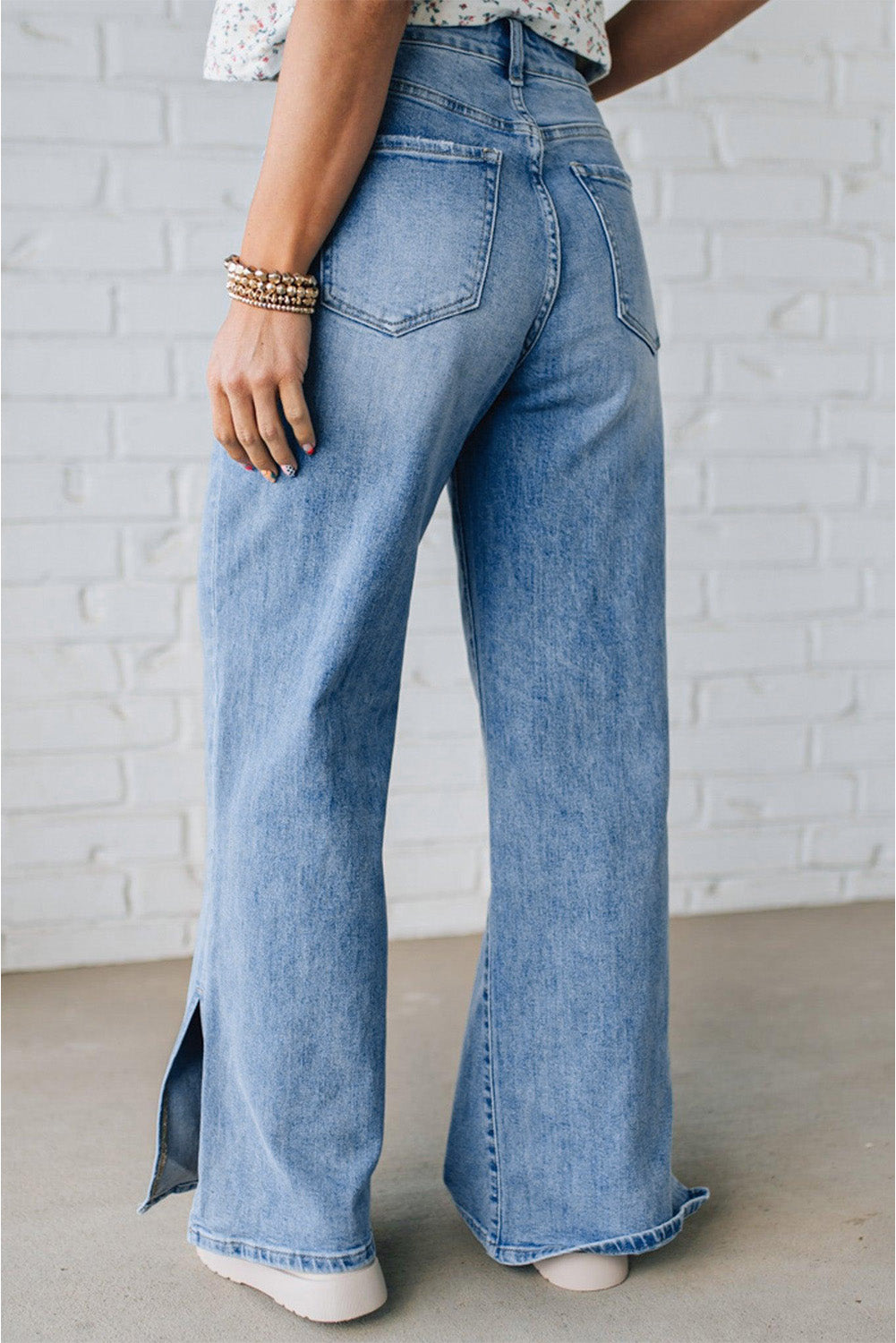 High Rise Drawstring Casual Jeans