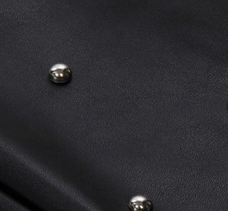 PU Leather Stud Skirt