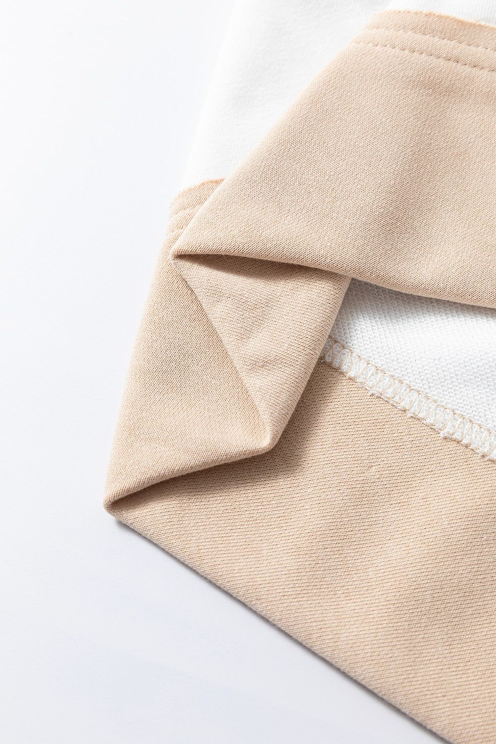 Multicolour Colorblock Patchwork Side Split Tunic T Shirt