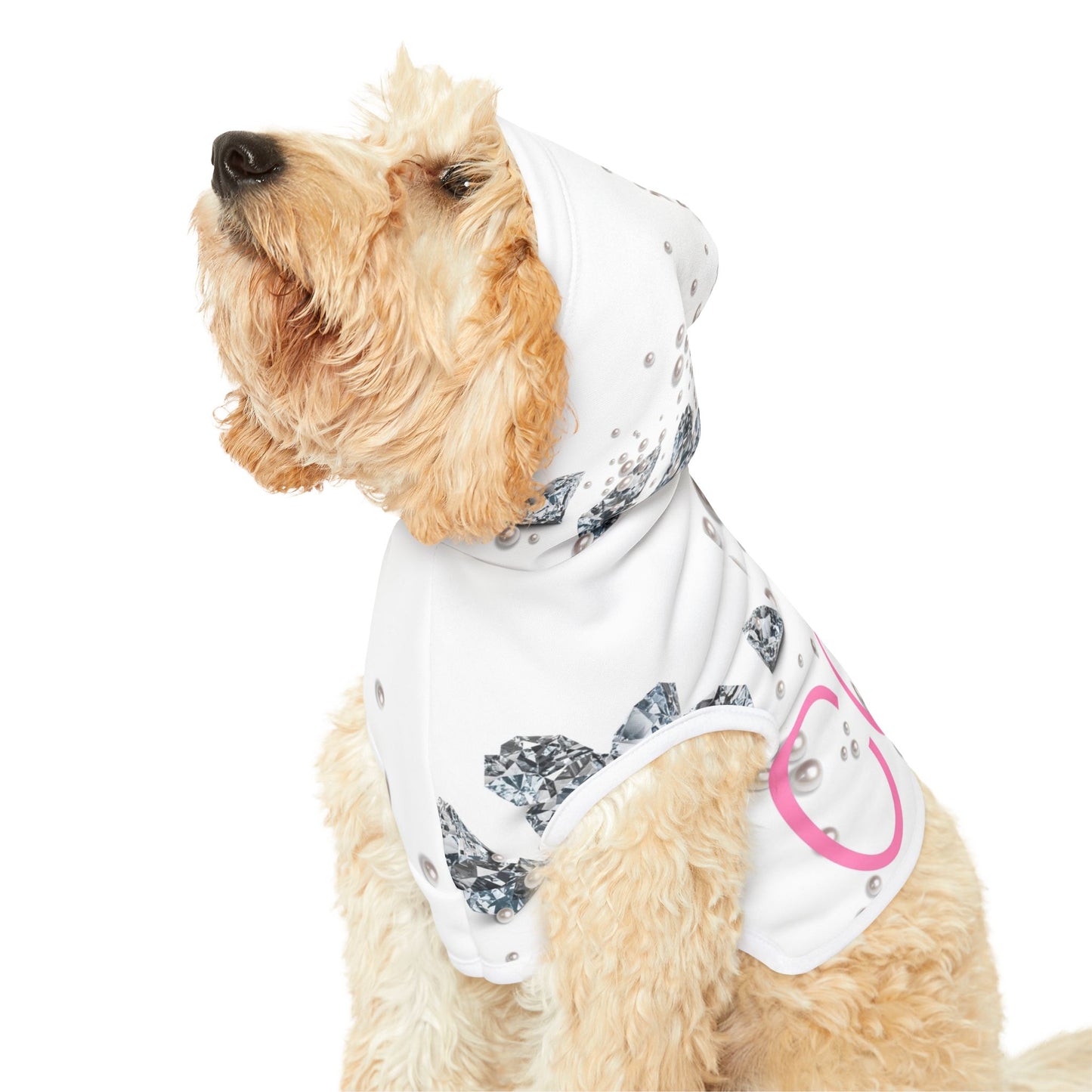 Pet Hoodie | Diamonds & Pearls Custom Pet Name