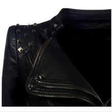 Load image into Gallery viewer, Slim Fit Tuxedo Mid Length Leather Jacket
