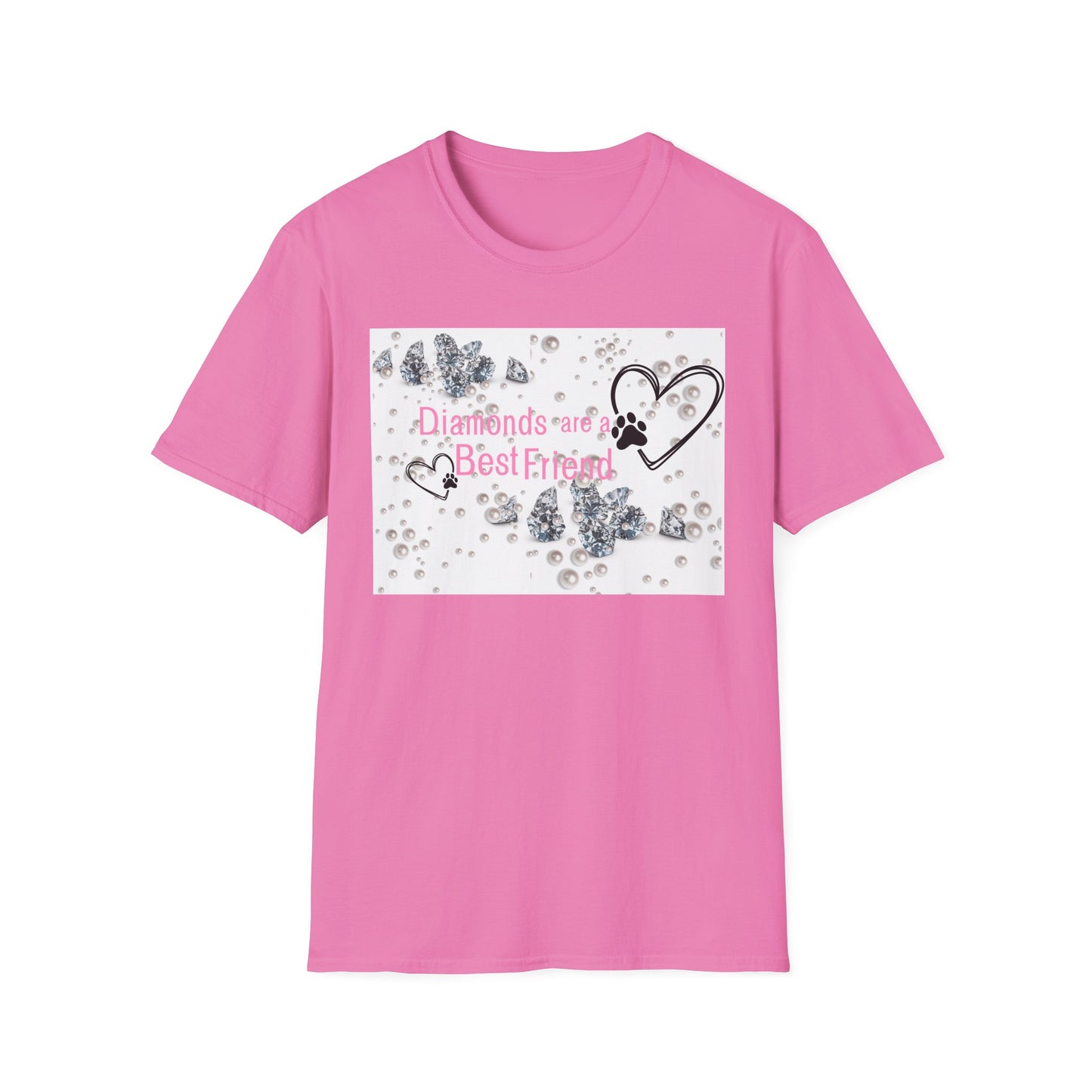 Softstyle T-Shirt | Diamonds Are A Paw Best Friend