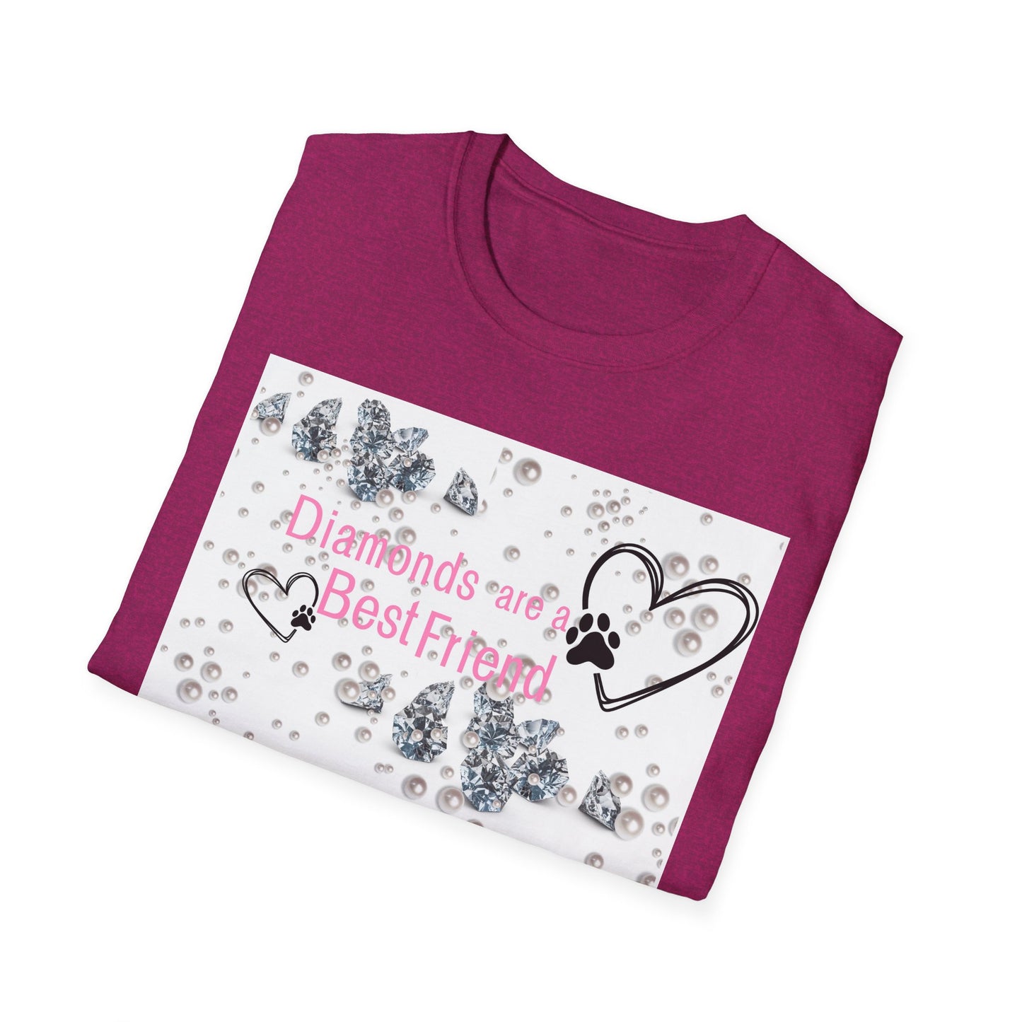 Softstyle T-Shirt | Diamonds Are A Paw Best Friend