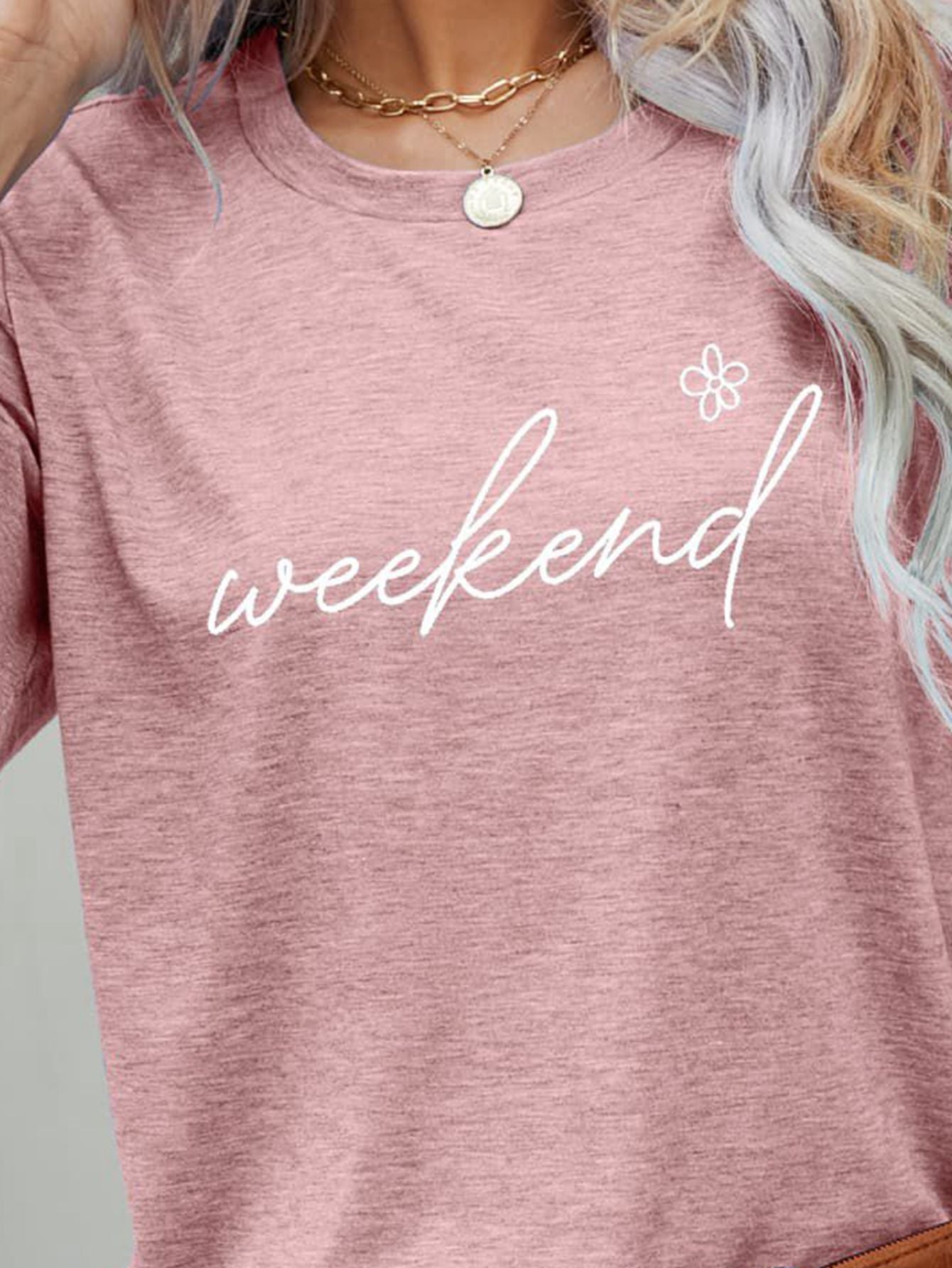 WEEKEND Flower Graphic Tee