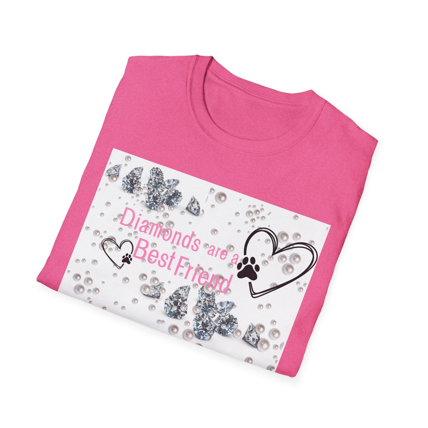 Softstyle T-Shirt | Diamonds Are A Paw Best Friend