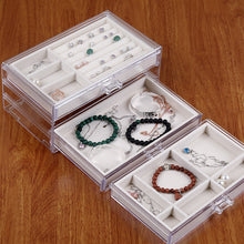 Load image into Gallery viewer, Acrylic Three-layer Drawer Jewelry Storage Display Box
