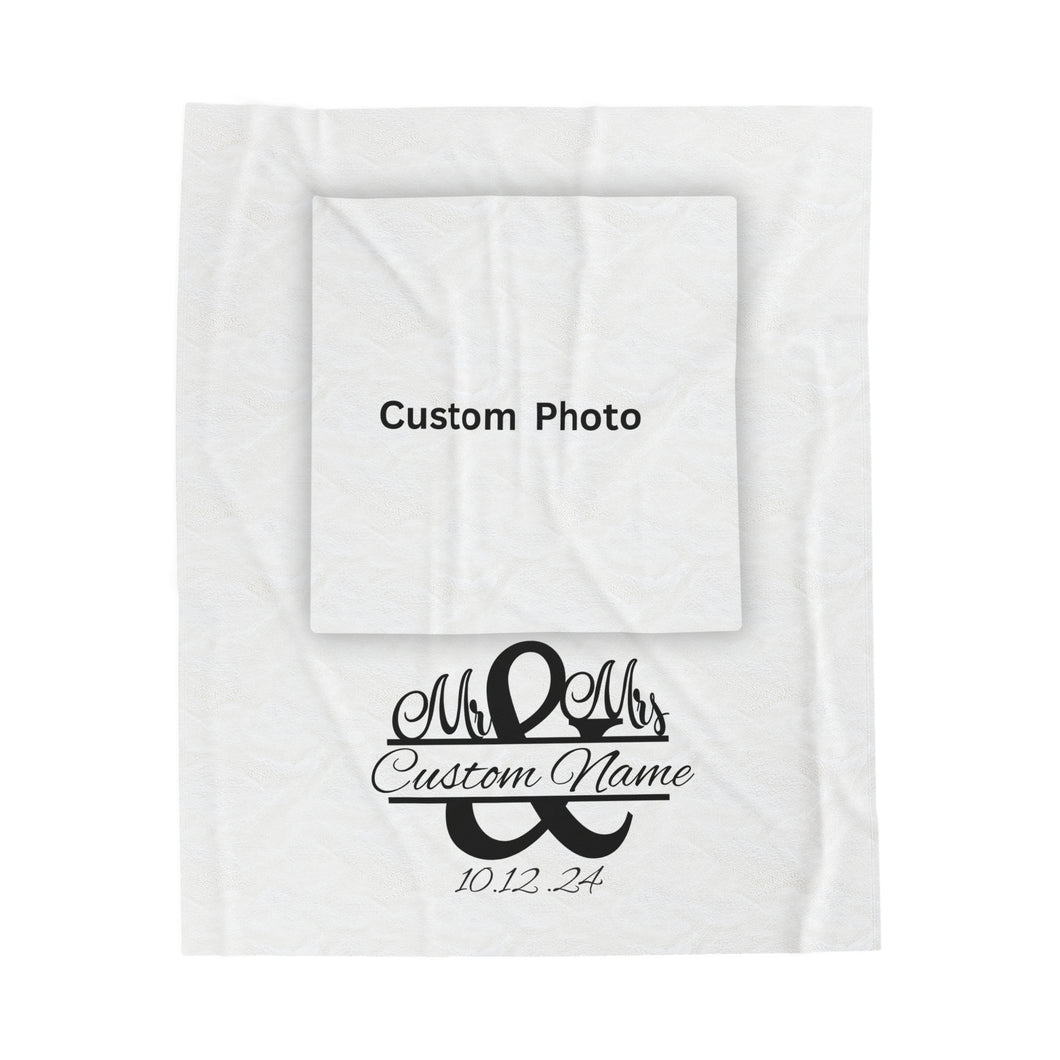 Plush Blanket | Our Story & Custom Name/Date