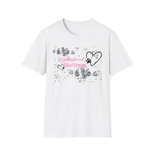 Softstyle T-Shirt | Diamonds Are A Paw Best Friend