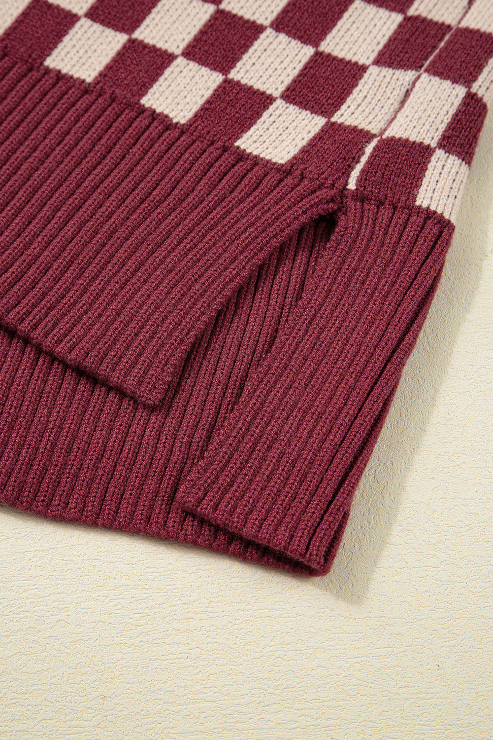 Knitted Checker Sweater