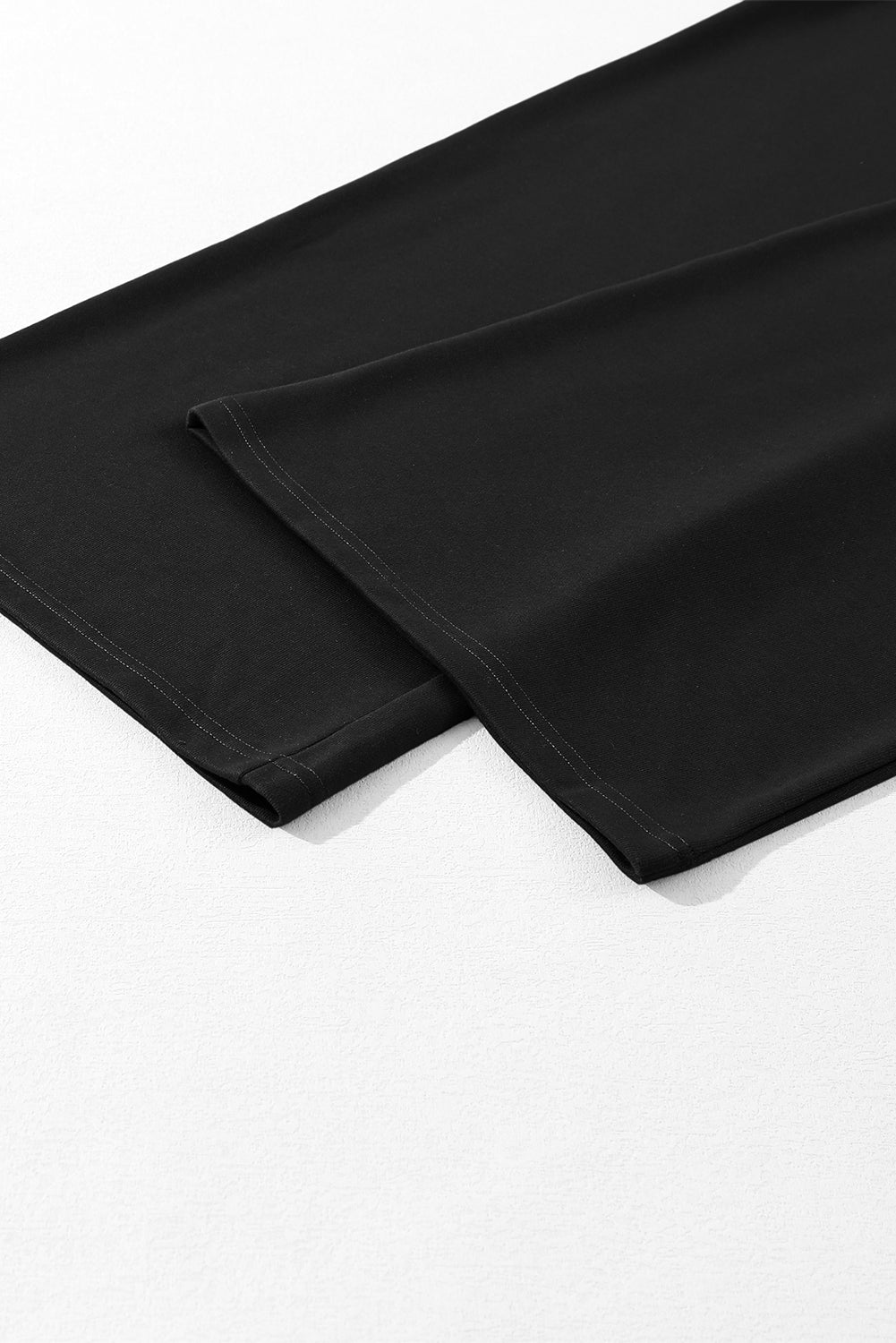 Tied Elastic High Waist Pleated Detail Solid Sweatpants