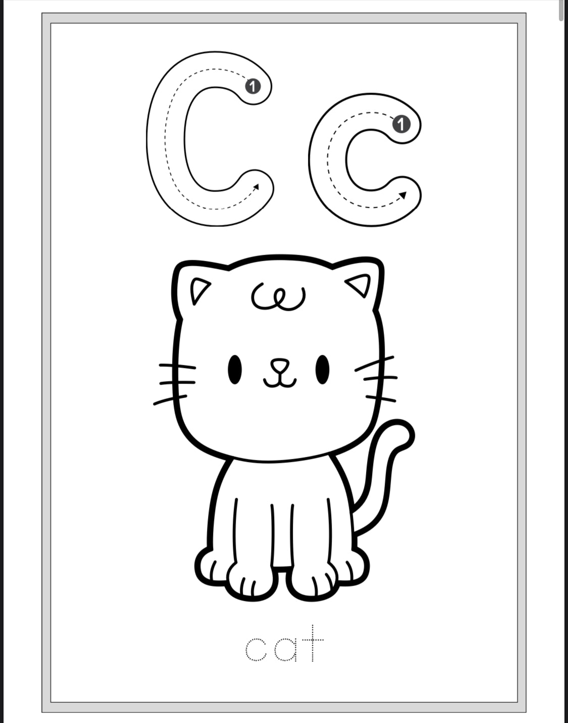 Alphabet Animal Coloring Book-Digital File