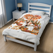 Load image into Gallery viewer, Plush Blanket | Welcome Fall
